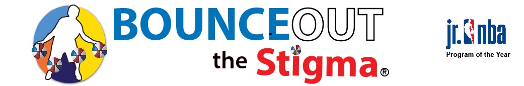 Bounce Out the Stigma Basketball Programs Logo