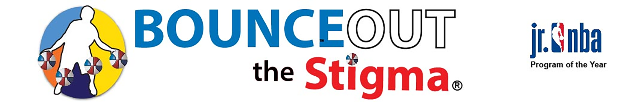 Bounce Out the Stigma Basketball Programs Logo