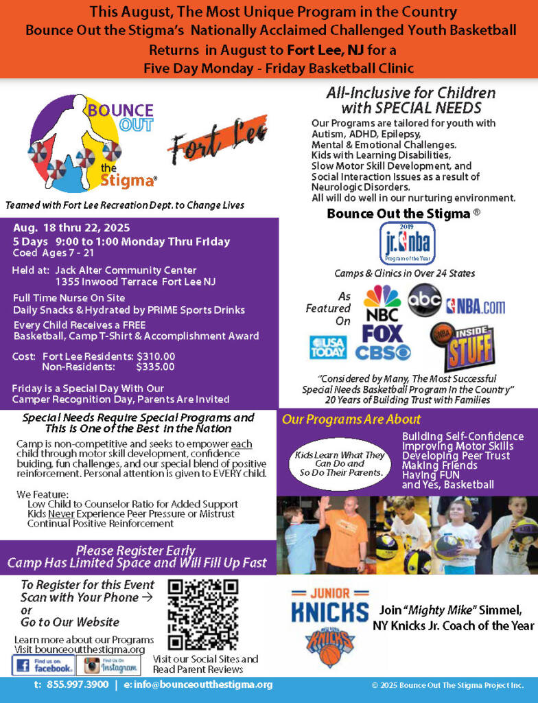 Special Needs Basketball Program New Jersey